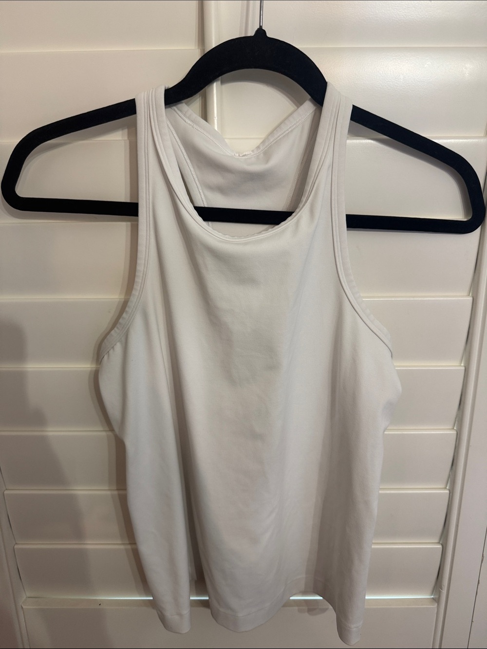 Lululemon Athletics Align Waist Length White Women's Racerback Tank Top
